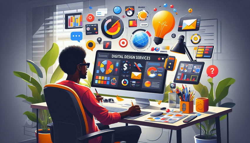 Remote Freelance Digital Marketer Portfolio showcasing Jossidy Digital Services: Digital Design Services That Captivate and Convert with stunning visuals, SEO strategies, and branding expertise for online success.